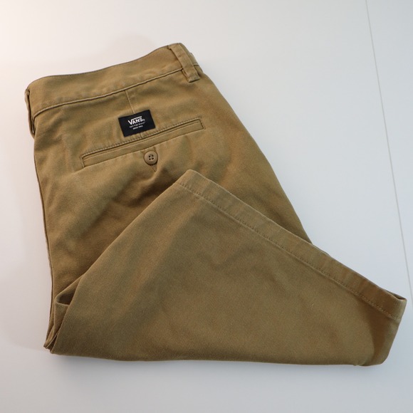 Vans Other - Vans Authentic Chino Shorts Mens 32 Khaki Tan Relaxed Fit Skate Casual Cotton